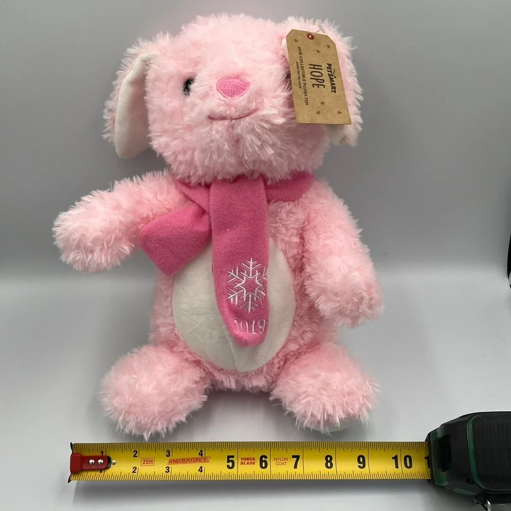 PetSmart Hope Bunny Plush Dog Toy Unisex One Size Pink Brand New 2019 Squeaker